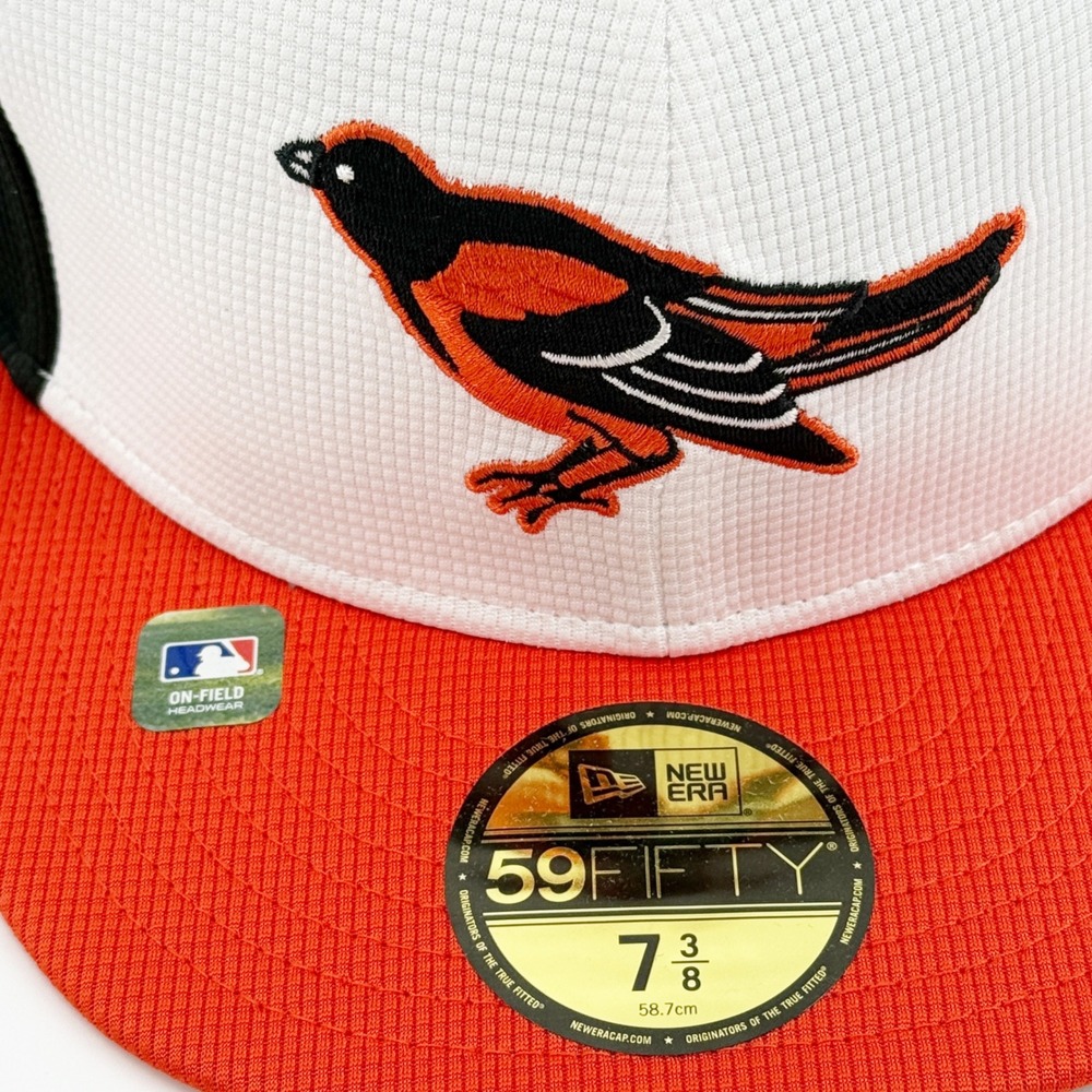 Baltimore Orioles Hat‎ New Era 59FIFTY MLB Baseball Cap Fitted Size 7 3/8 NWT - Picture 2 of 13